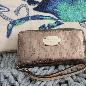 Michael Kors Dark Gray Mettalic Wallet